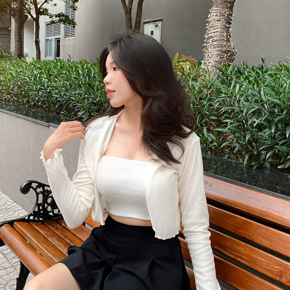 ÁO KHOÁC CARDIGAN ĐƠN GIẢN DÀNH CHO NỮ, BASIC CARDIGAN GIRL