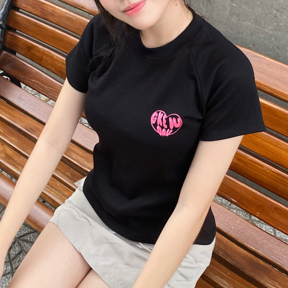 ÁO THUN BABY TEE GKE IU DAU CO GIẢN ÔM BODY