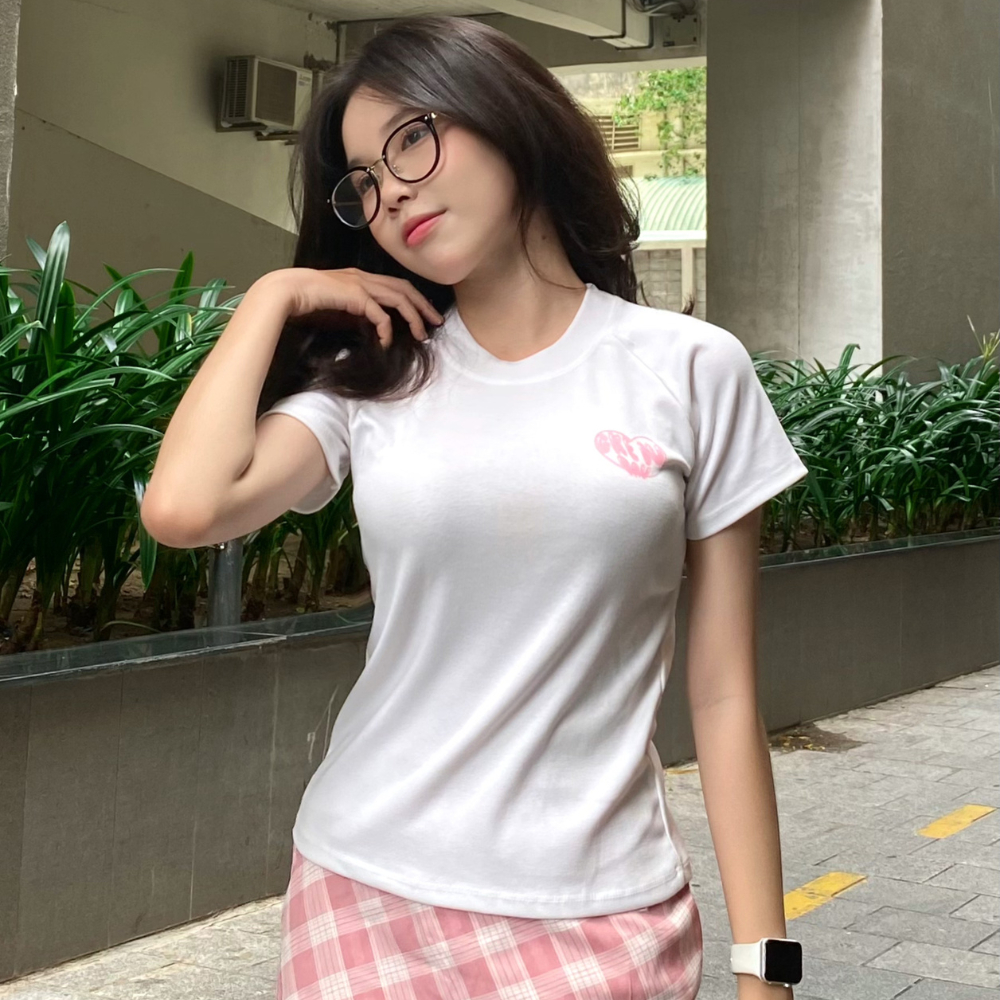 ÁO THUN BABY TEE GKE IU DAU CO GIẢN ÔM BODY