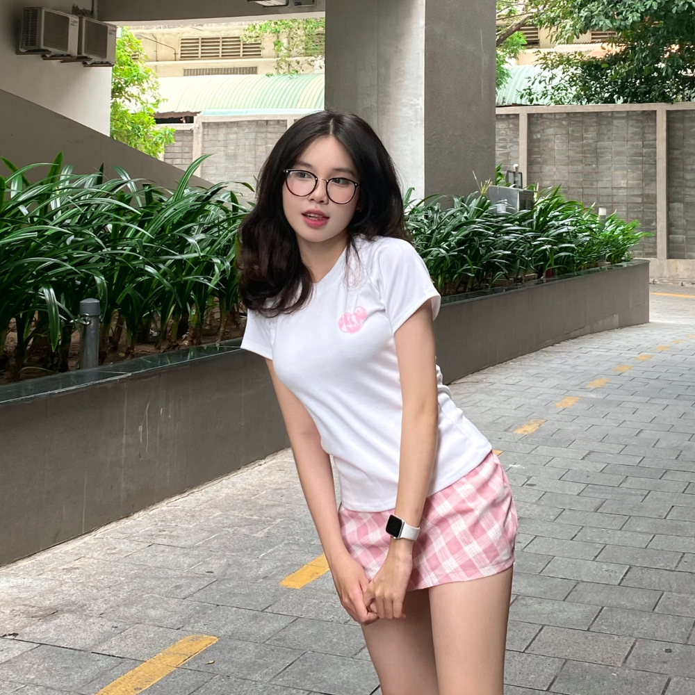 ÁO THUN BABY TEE GKE IU DAU CO GIẢN ÔM BODY