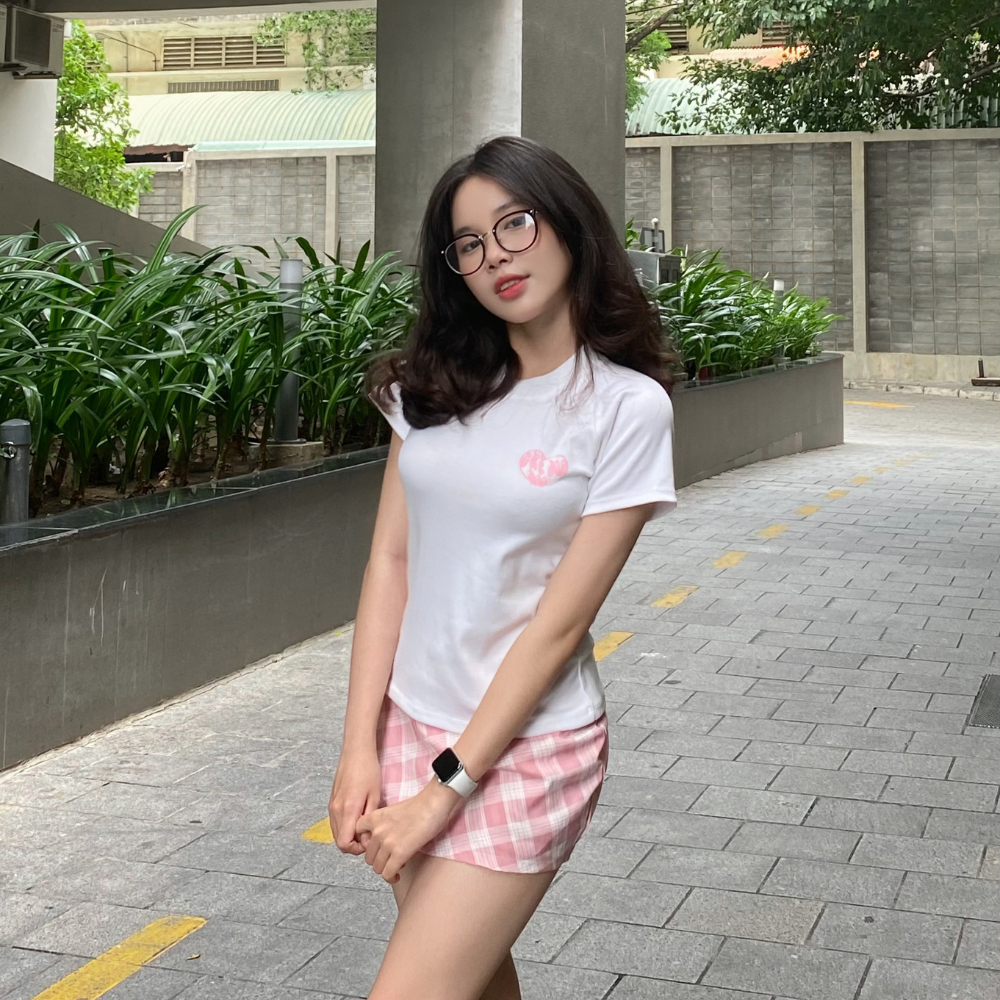 ÁO THUN BABY TEE GKE IU DAU CO GIẢN ÔM BODY