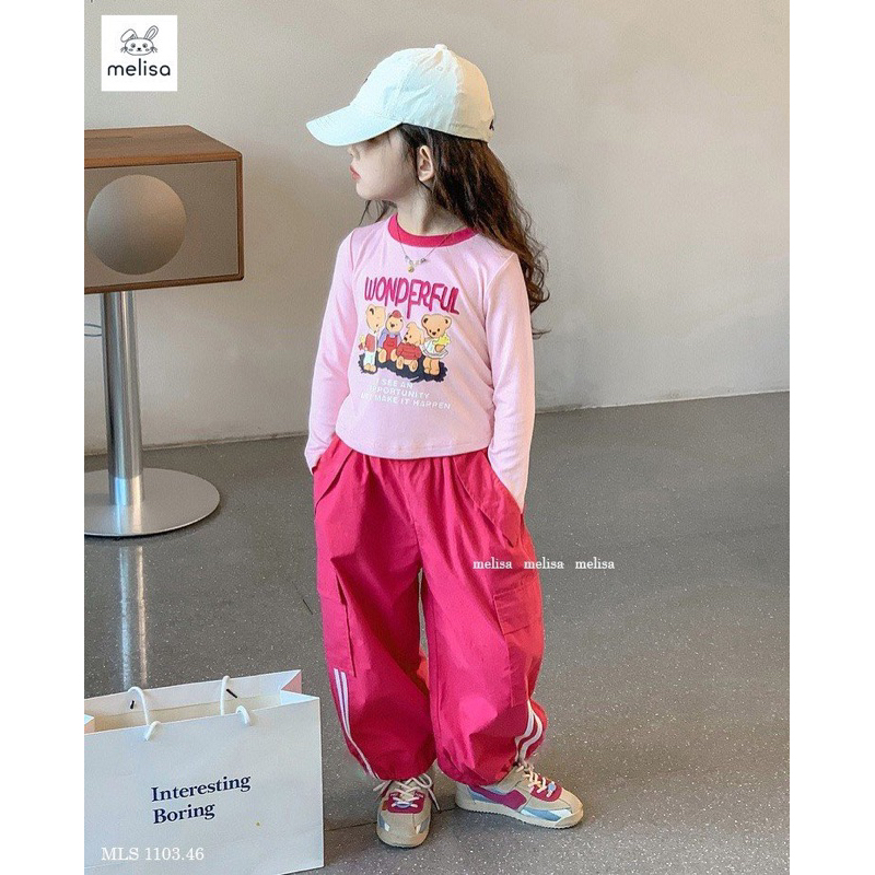 Set Melisa màu hồng ngọt ngào nổi bật cho bé 12-45kg