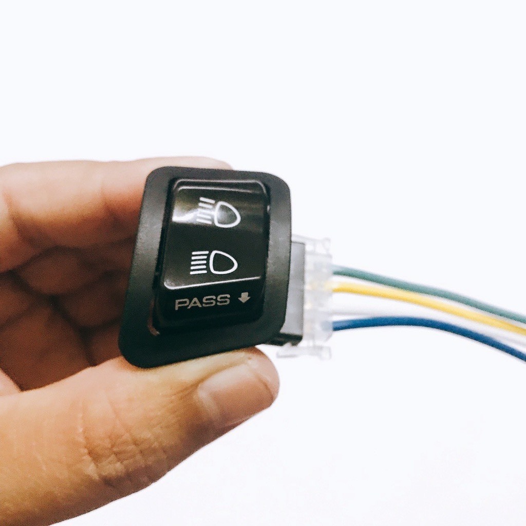 Công tắc Passing SH kèm rắc nháy đá đèn pha lắp cho các dòng xe như Zin Wave A, S, RS, RSX 110, Future 125, Pcx......