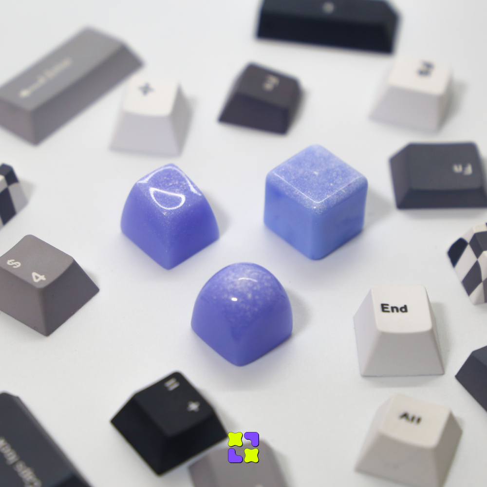 Keycap Artisan bàn phím cơ XULU Ocean Sparkle màu sắc nổi bật trang trí bàn phím cơ truyền cảm hứng học tập làm việc