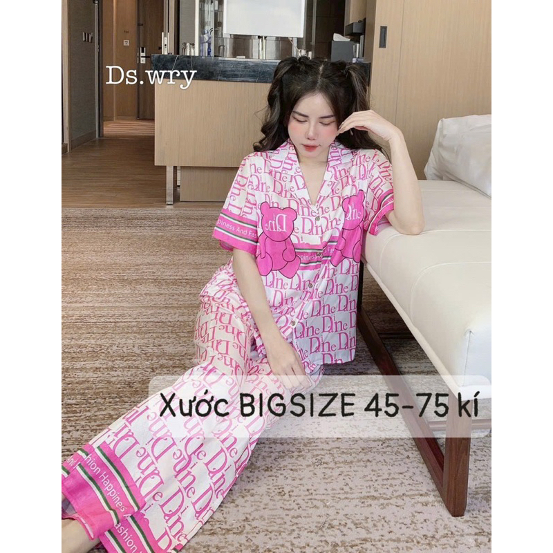 Bộ lụa sước ngắn tay bigsize 45-75kg