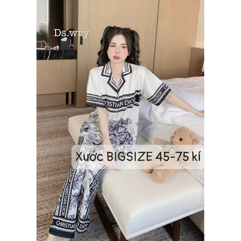Bộ lụa sước ngắn tay bigsize 45-75kg