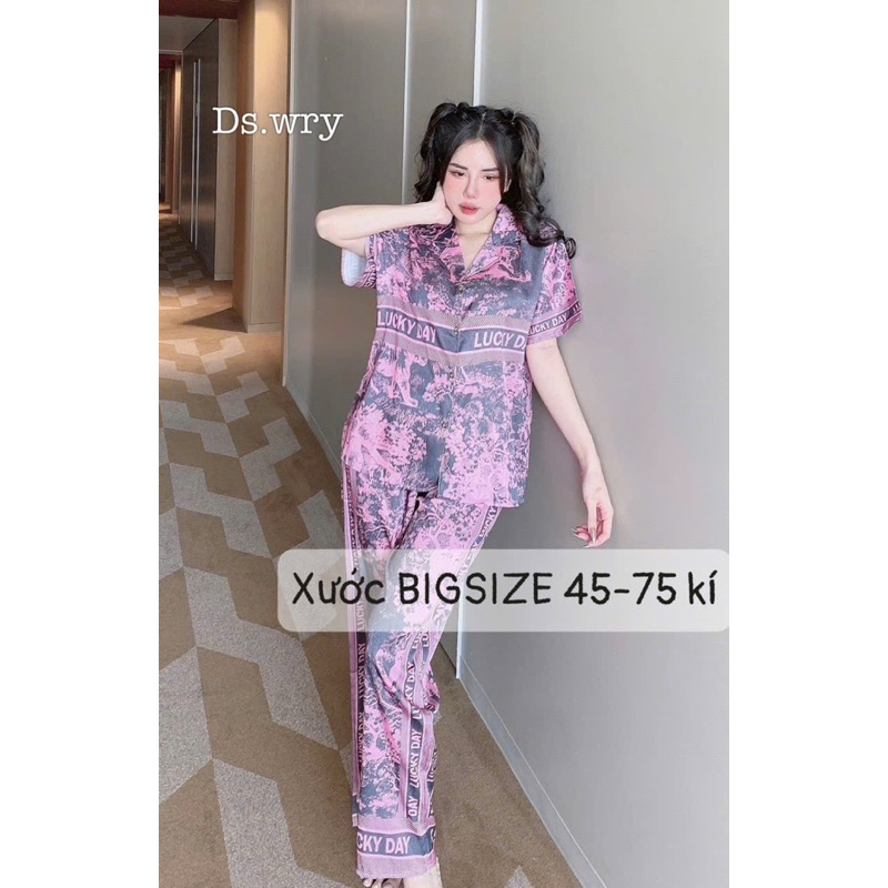Bộ lụa sước ngắn tay bigsize 45-75kg