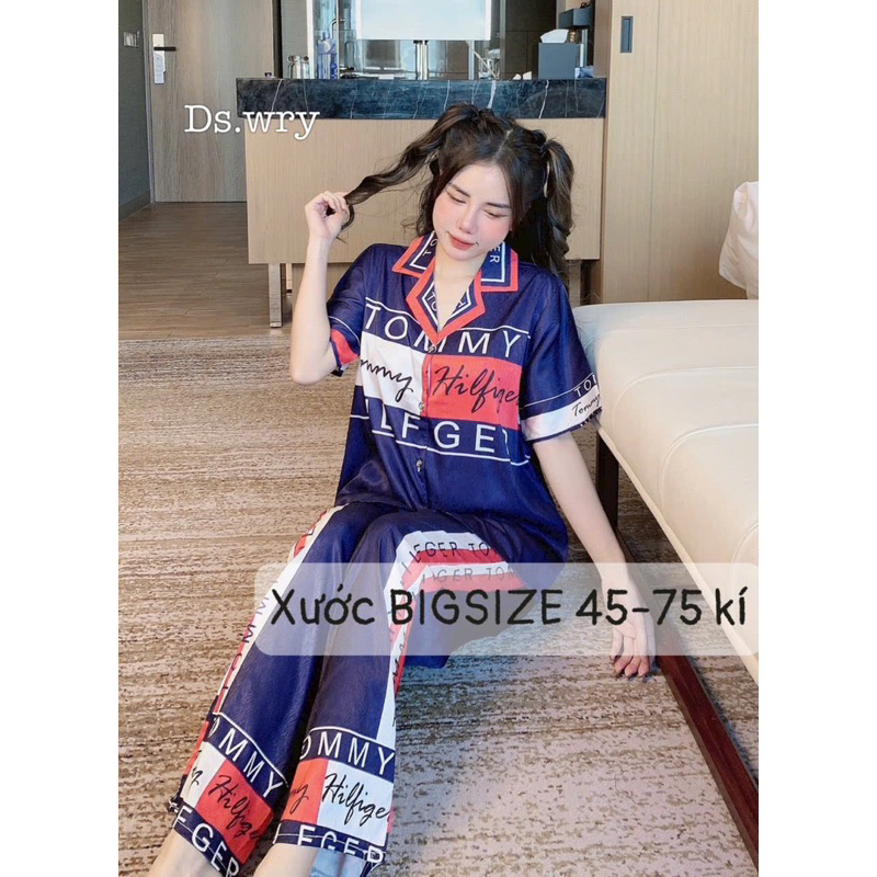 Bộ lụa sước ngắn tay bigsize 45-75kg