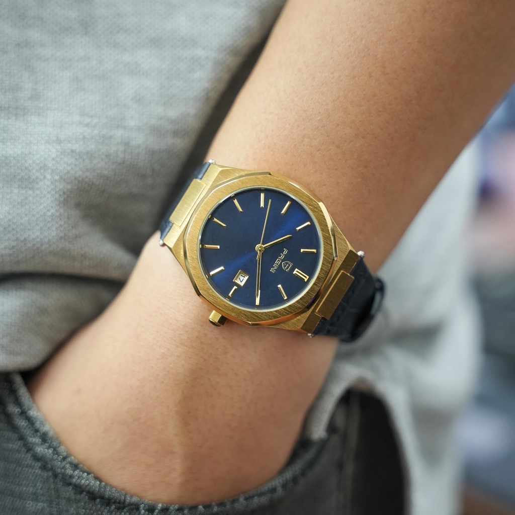 Đồng hồ nam thời trang dây da cao cấp Pagini có lịch ngày giá rẻ - Kingsman Watch