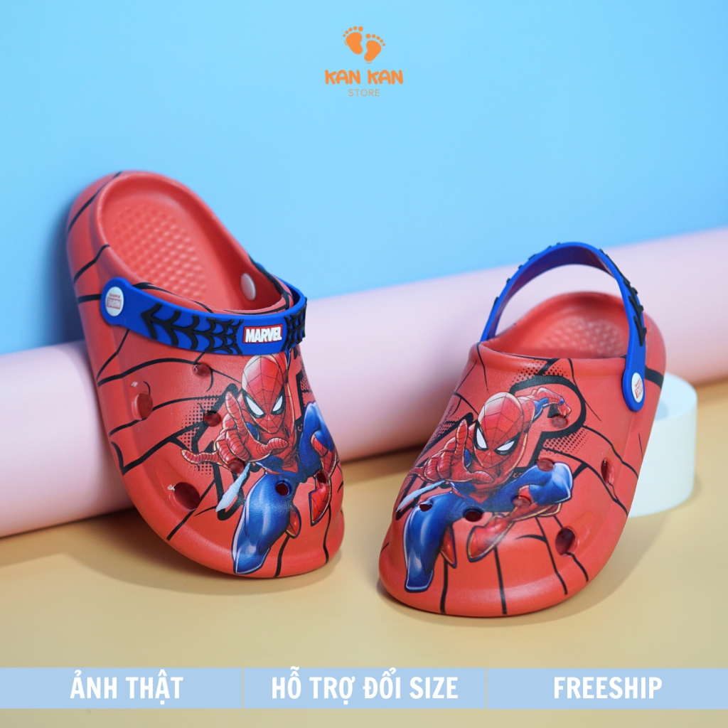 Giày Sục Bé Trai KA01 Dép Sục Cho Bé Cross Crocs Trẻ Em Có Quai Chống Trơn Trượt KanKanStore