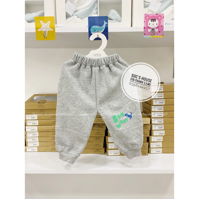 Quần dài Mompa nỉ lông cho bé trai bé gái
