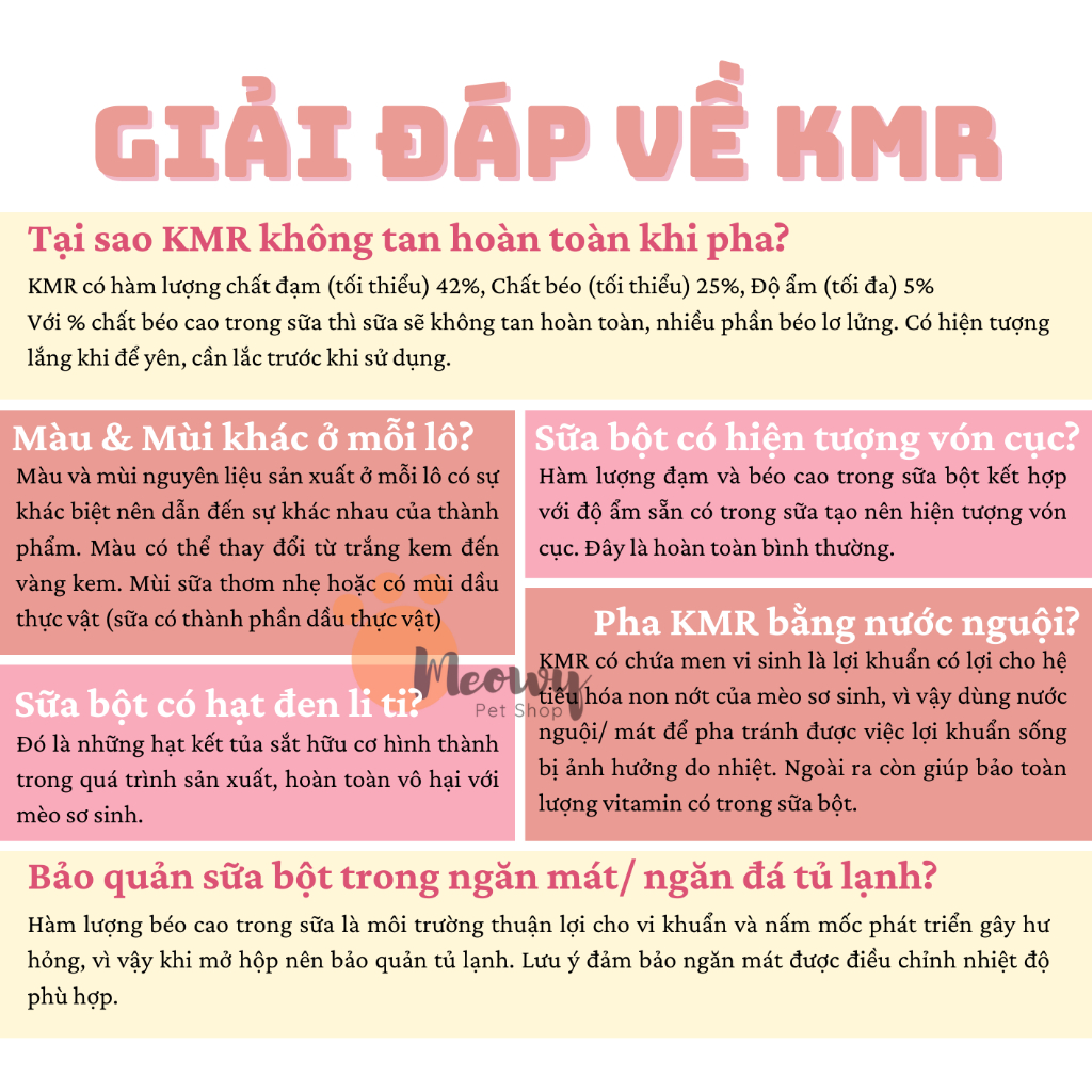 Sữa bột PetAg KMR cho mèo mẹ và mèo sơ sinh hộp dùng thử 60g