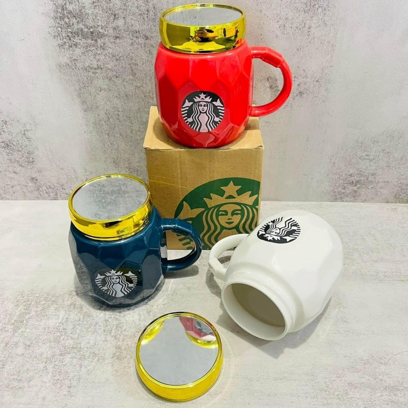 CỐC SỨ STARBUCK NẮP GƯƠNG MÀU NGẪU NHIÊN