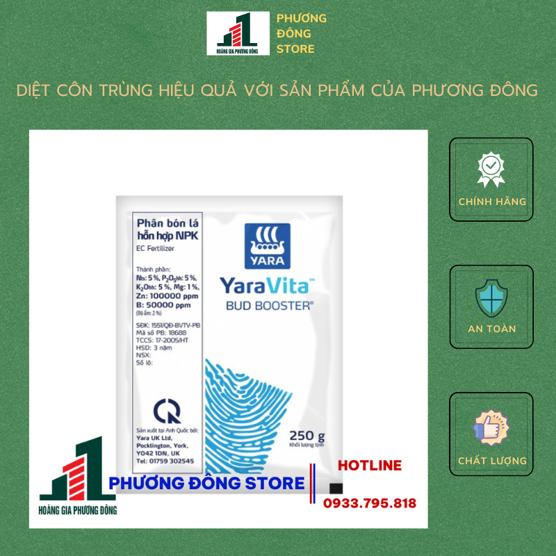 Phân bón lá hỗn hợp NPK Bud Booster (Gói 20g)