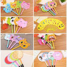 Bút Bi Kèm Quạt Nhựa Cầm Tay Cute