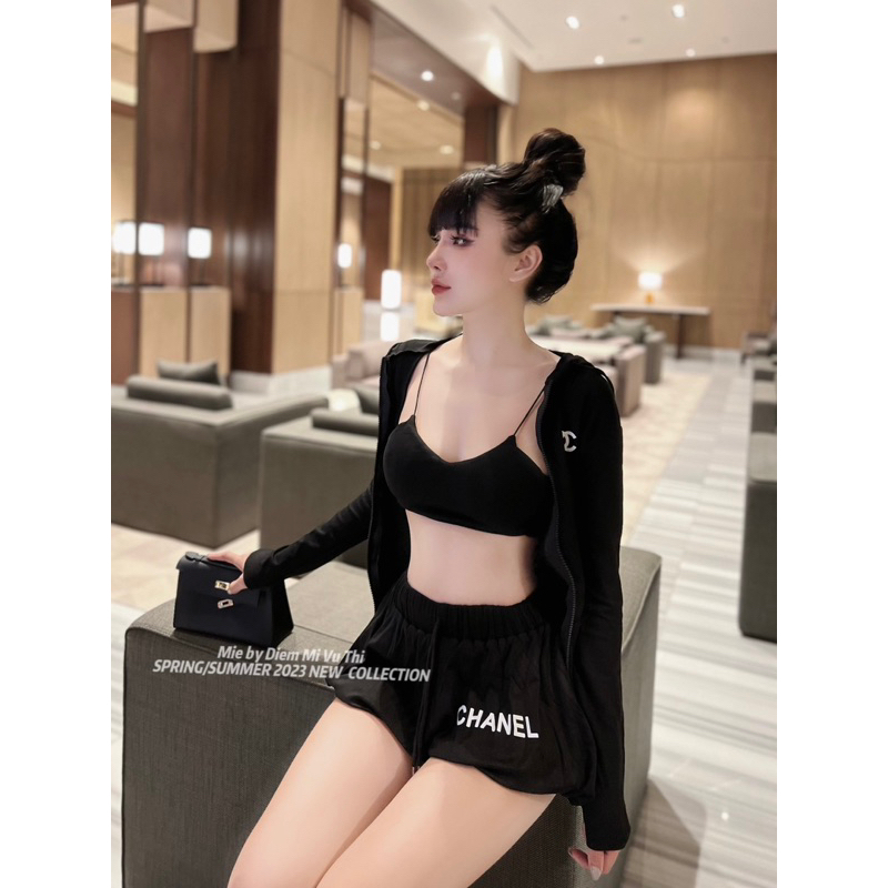 Bộ đồ nữ đi chơi 3 món chà neo siêu hot hàng nhập loại 1