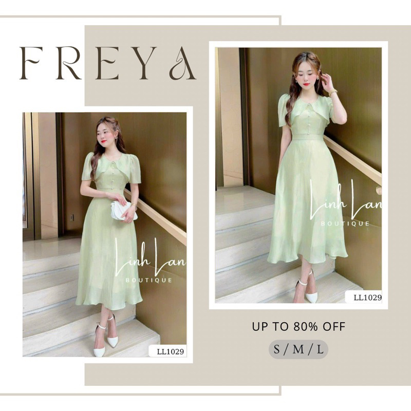 🛍Đầm váy nữ 🛍Đầm xanh tay ngắn đính cườm đắp ngực,váy dáng dài midi vải voan lụa đi chơi đi tiệc đều đẹp,đầm tiểu thư