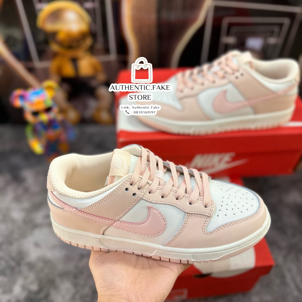 Giày Thể Thao Nikee Sb Dunkk Loww Pinkk Peachh,Giày Sneaker SB Dunk Hồng Trắng
