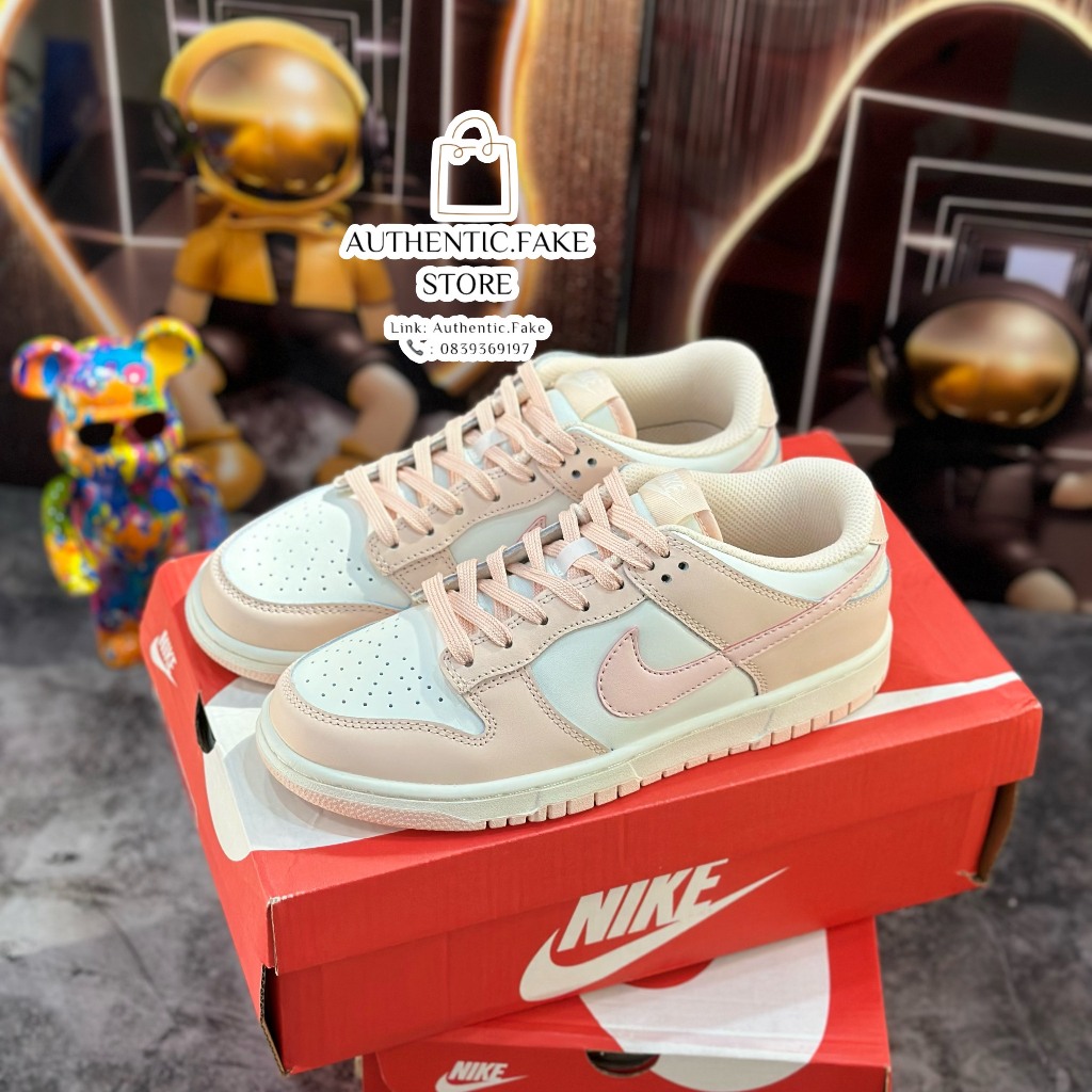 Giày Thể Thao Nikee Sb Dunkk Loww Pinkk Peachh,Giày Sneaker SB Dunk Hồng Trắng