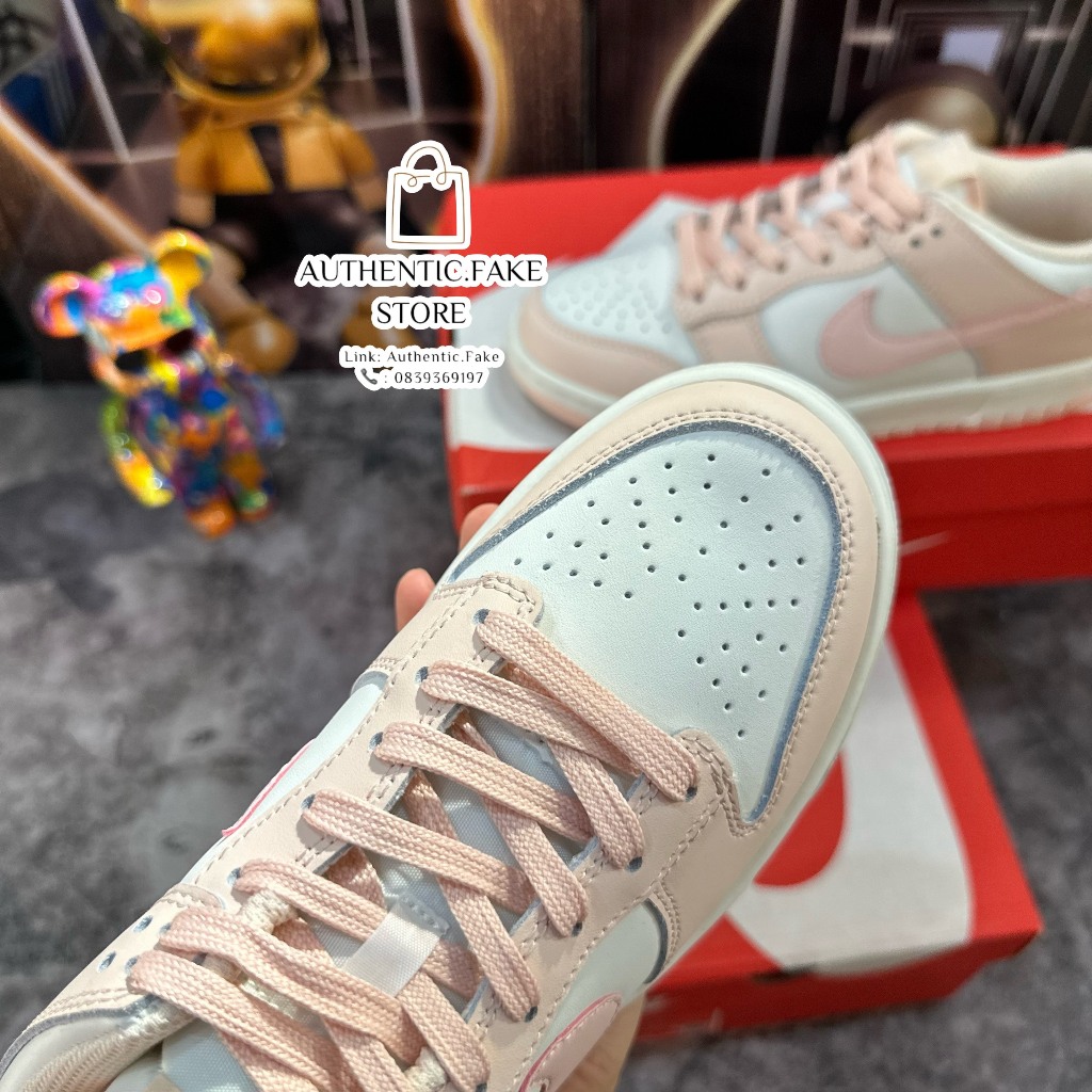 Giày Thể Thao Nikee Sb Dunkk Loww Pinkk Peachh,Giày Sneaker SB Dunk Hồng Trắng