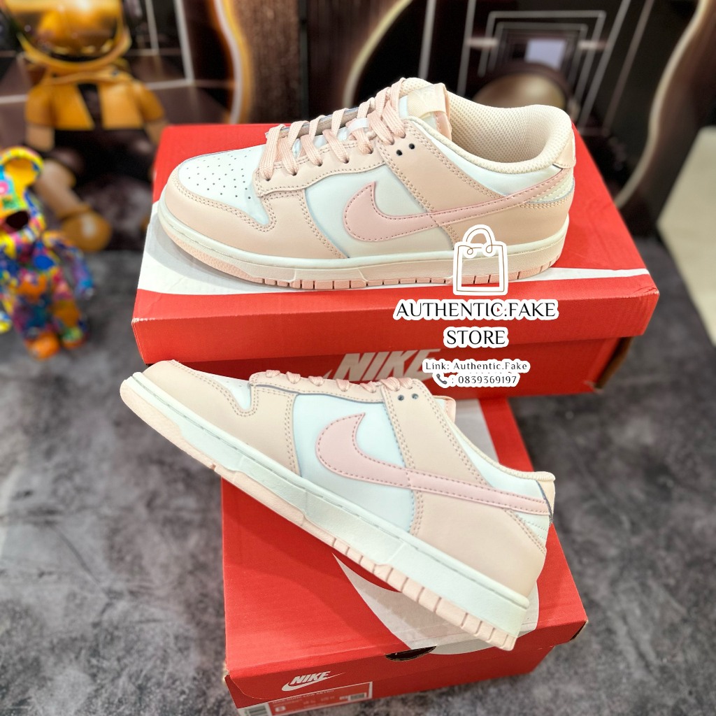 Giày Thể Thao Nikee Sb Dunkk Loww Pinkk Peachh,Giày Sneaker SB Dunk Hồng Trắng