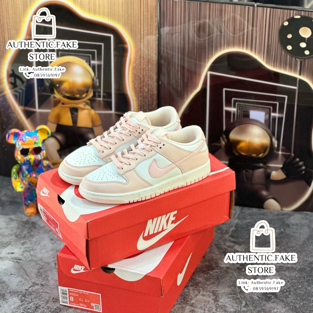 Giày Thể Thao Nikee Sb Dunkk Loww Pinkk Peachh,Giày Sneaker SB Dunk Hồng Trắng
