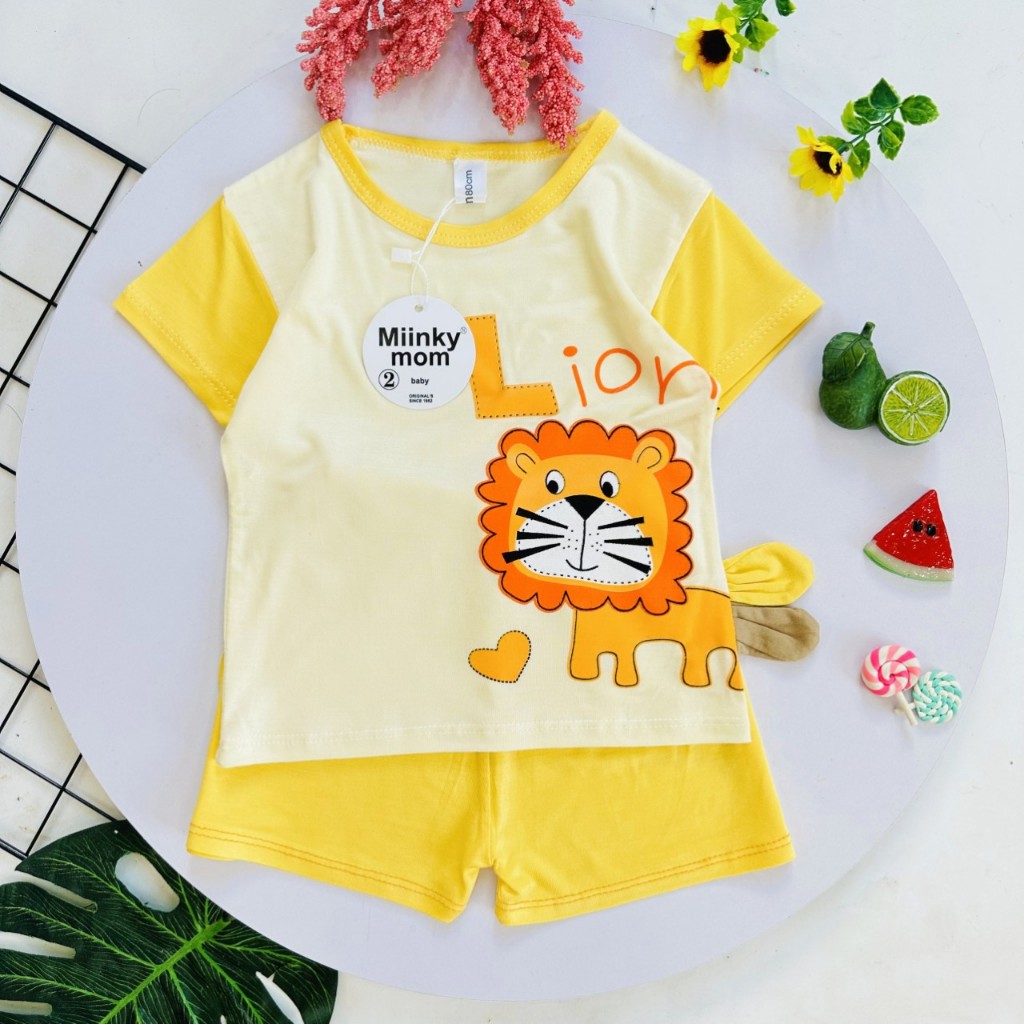 Bộ quần áo cộc tay thun lạnh, phối đuôi xinh xắn cho bé trai, bé gái BC62