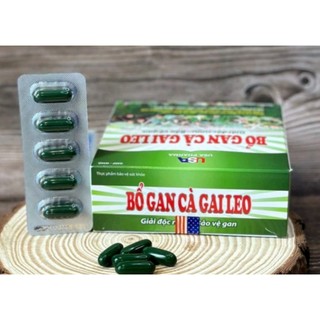 VIÊN UỐNG BỔ GAN CÀ GAI LEO - GIẢI ĐỘC GAN - HẠ MEN GAN - GAN NHIỄM MỠ - NGUYÊN LIỆU NHẬP KHẨU - HỘP 60 VIÊN