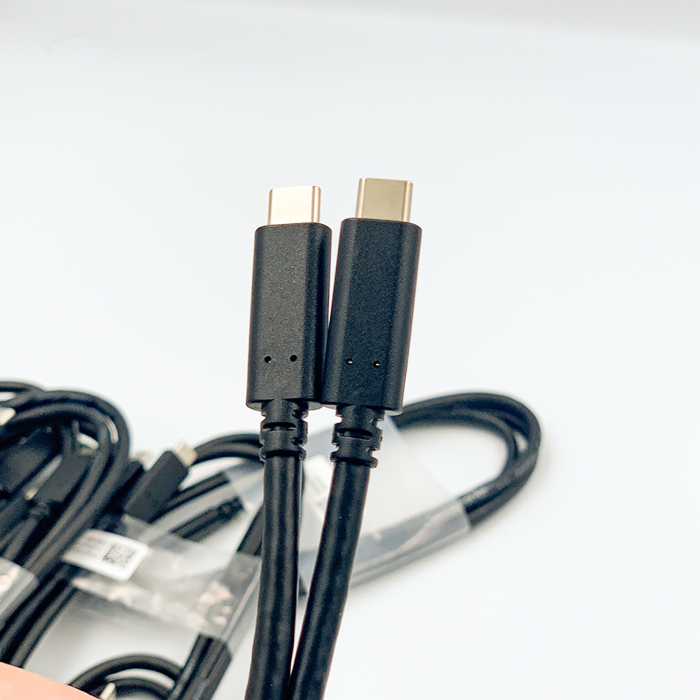 Cáp Type C hai đầu bóc màn DELL 4k dài 1M, truyền hình ảnh 4K60hz và sạc 100W USB 3.1 GEN2 10gbps
