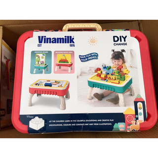 Bàn xếp hình lego đa chức năng cho bé hkm vinamilk giá rẻ