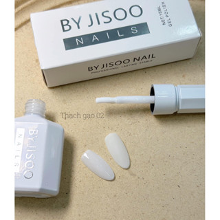 Sơn gel Jisoo lẻ màu Nước gạo đục - Trắng - Đen siêu đặc mướt