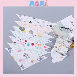 Combo 10 Yếm Cotton 2 lớp cài nút cho Bé nhiều màu