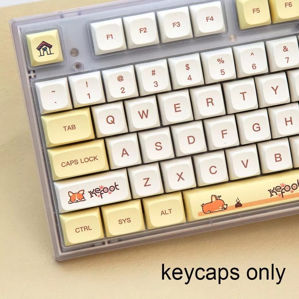 CORGI XDA 138 nút bàn phím cơ Thick PBT