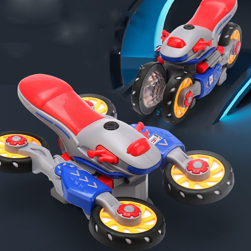 Bộ Đồ Chơi Xe MôTo Có Phát Sáng Và Có Nhạc Vui Nhộn Cho Các Bé