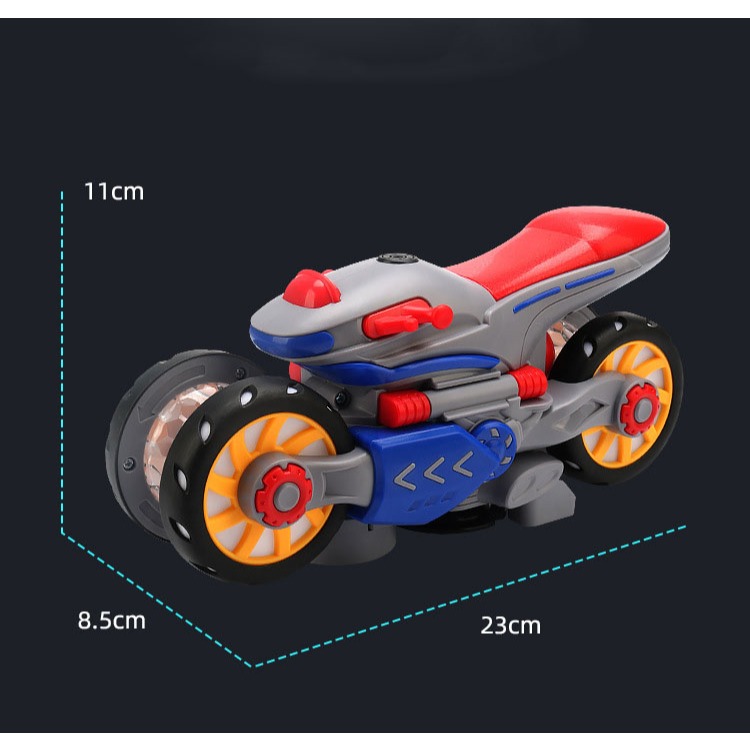 Bộ Đồ Chơi Xe MôTo Có Phát Sáng Và Có Nhạc Vui Nhộn Cho Các Bé