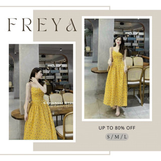  🛍Đầm váy nữ 🛍 - Đầm vàng hai dây hoa nhí nhún ngực váy voan dáng dài váy tone màu sang chảnh  đi chơi đi tiệc đều đẹp 