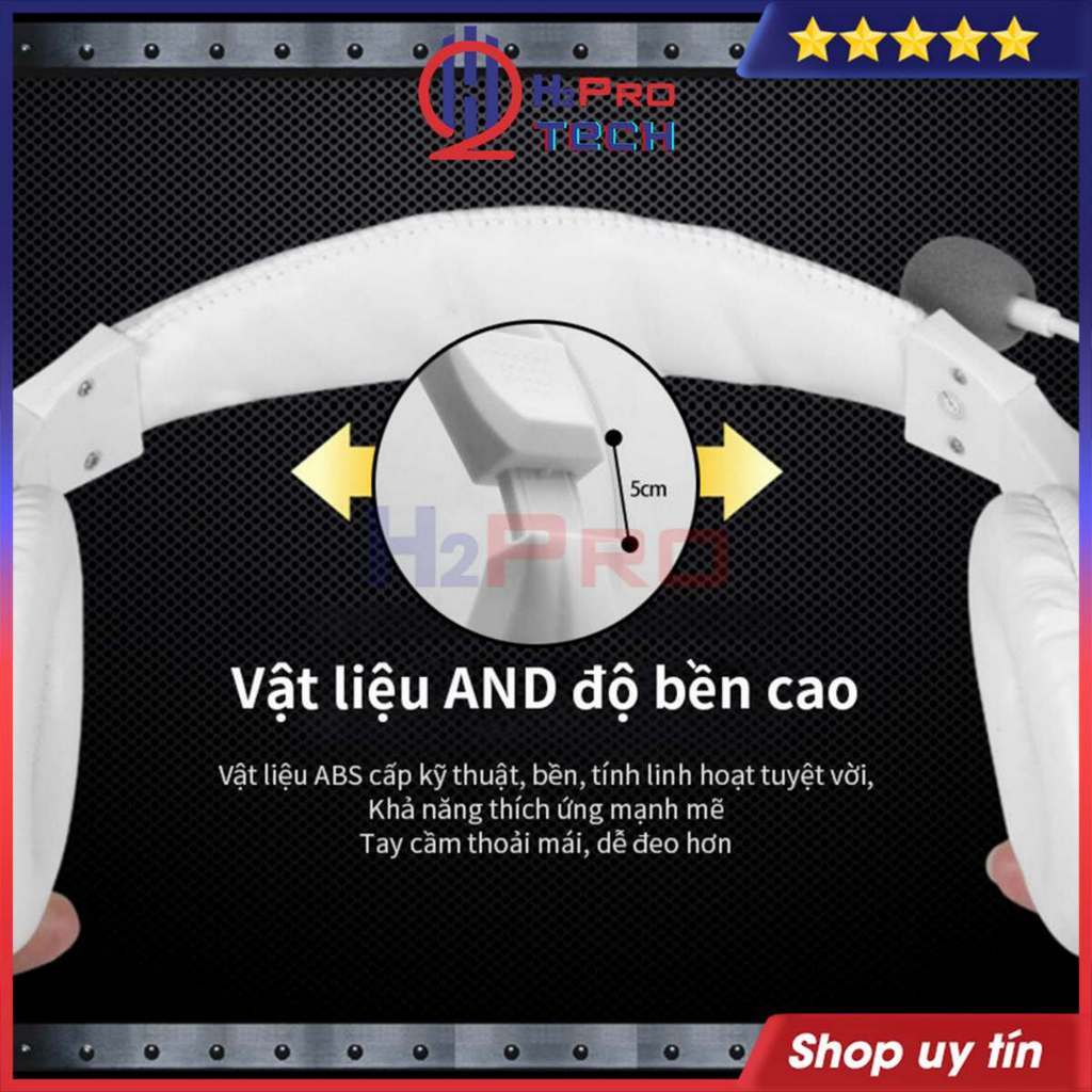 Tai Nghe Chụp Gaming JT-813 Chống Ồn, Bass Hay , Tai Nghe Chụp Tai Có Dây Dài 2.1M - H2Pro Tech