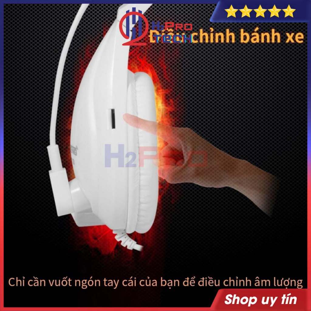 Tai Nghe Chụp Gaming JT-813 Chống Ồn, Bass Hay , Tai Nghe Chụp Tai Có Dây Dài 2.1M - H2Pro Tech