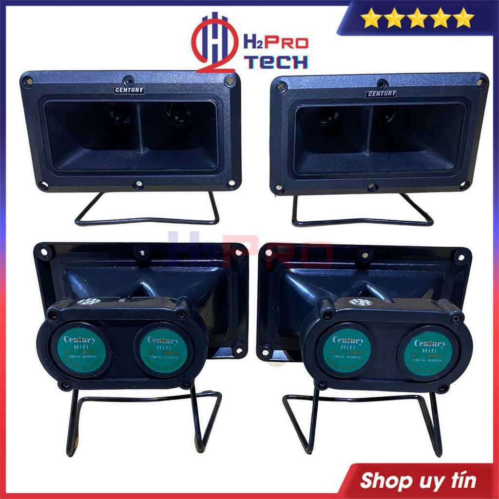 2 Loa Siêu Treble Kèn Thạch Anh Century E20 Cao Cấp 200W-8 Ôm, Loa Tép Kèn Rời Karaoke Và Nghe Nhạc-H2pro Tech