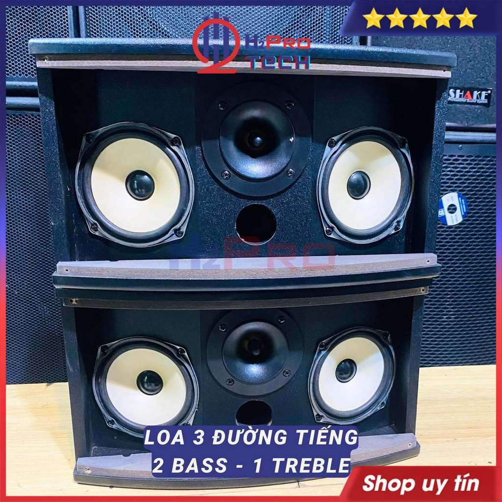 Đôi Loa Trợ Lời JBL CK-403II Bãi Zin - Bass Kép 12Cm - 240W, 2 Loa Lời Karaoke Gia Đình Cao Cấp, Quà 10M Dây-H2Pro Tech