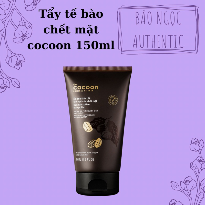 Tẩy tế bào chết mặt cocoon 150ml