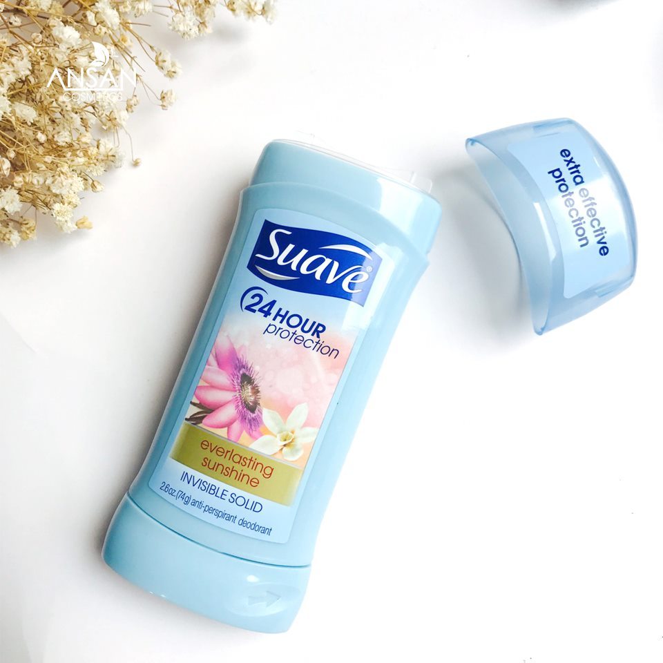 Lăn Sáp Khử Mùi Suave 24h Protection Invisible Solid 74g - Mỹ