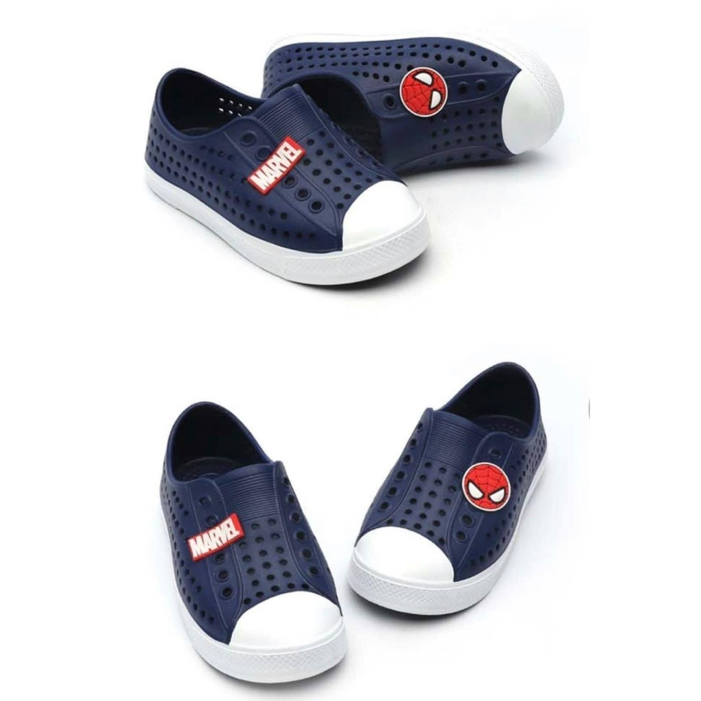 Giày trainer nhựa đục lỗ siêu nhẹ Elsa Spiderman_hàng chính hãng Hàn Quốc