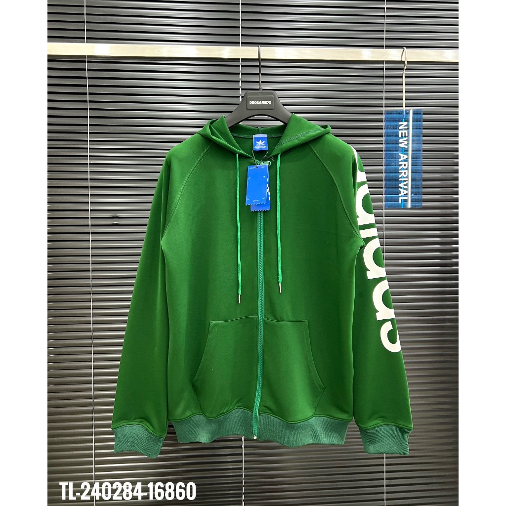 🔥Hot🔥Áo hoodie Adidas khóa in chữ thiết kế hot trend Nam nữ New 2023