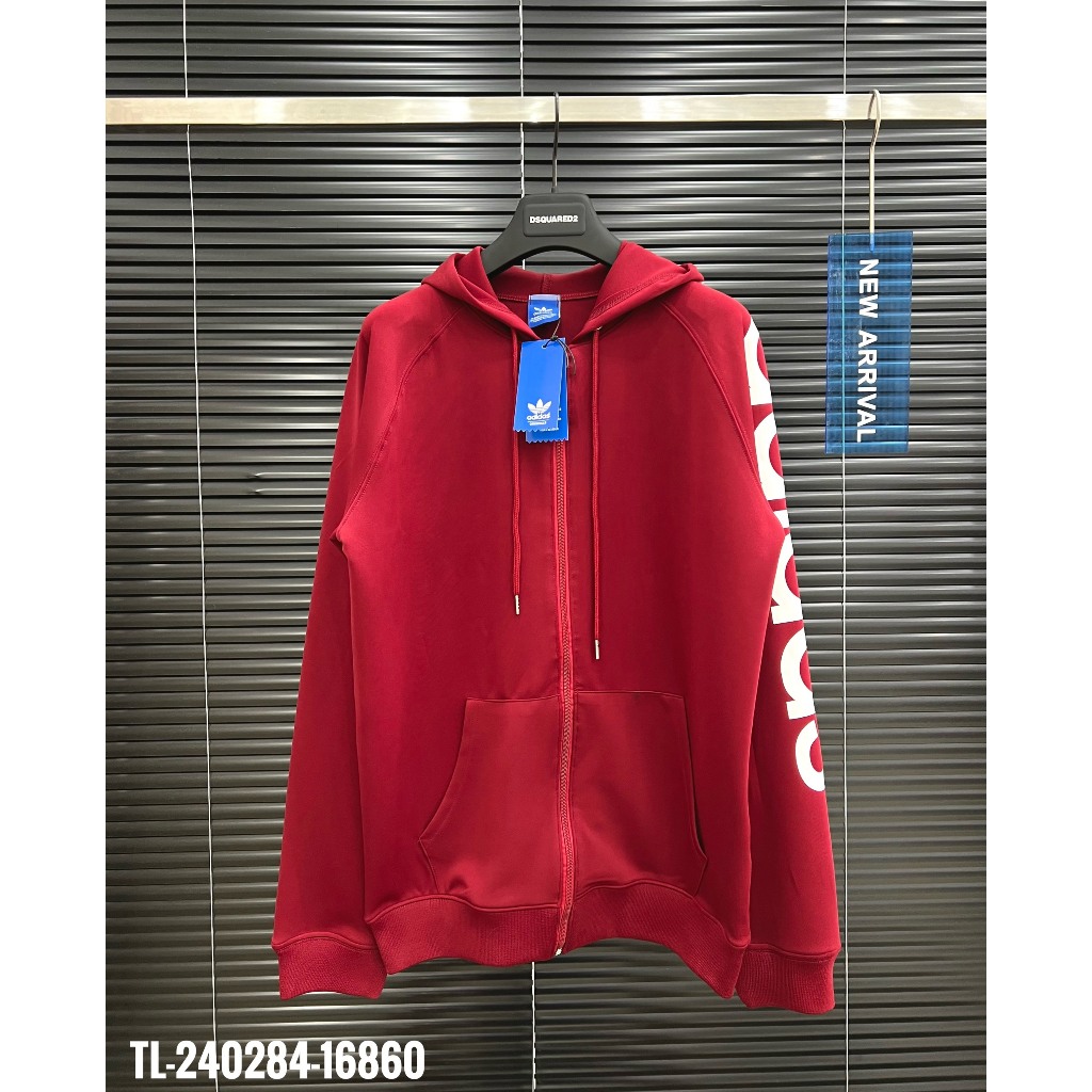 🔥Hot🔥Áo hoodie Adidas khóa in chữ thiết kế hot trend Nam nữ New 2023