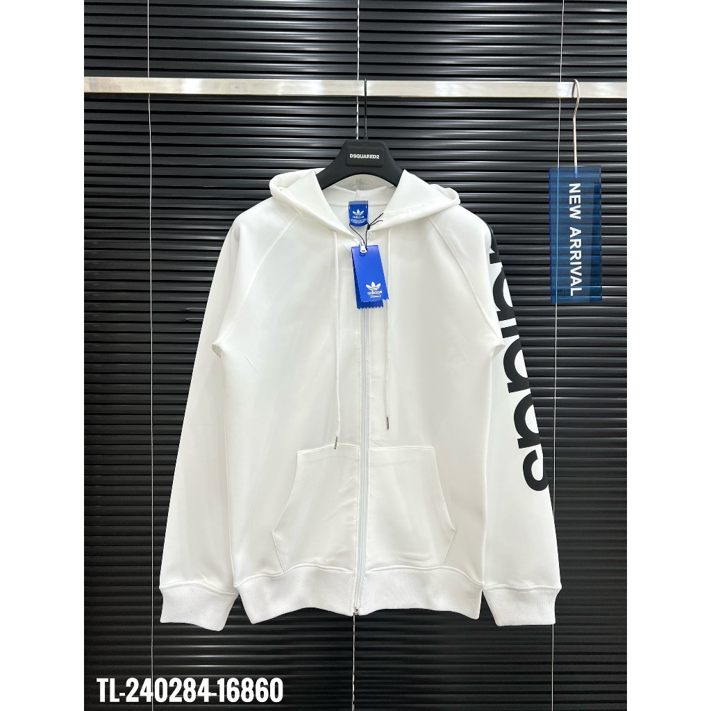 🔥Hot🔥Áo hoodie Adidas khóa in chữ thiết kế hot trend Nam nữ New 2023