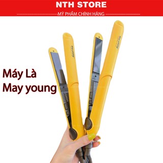 Máy duỗi tóc là vàng ,Máy dập xù vàng MayYoung chính hãng bản nhỏ