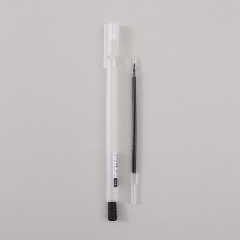 Bút mực gel màu đen ngòi kim 0.5mm ba màu