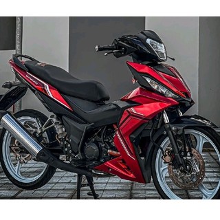 Tem rời honda winner v1 dán xe đỏ sọc trắng đen 2023