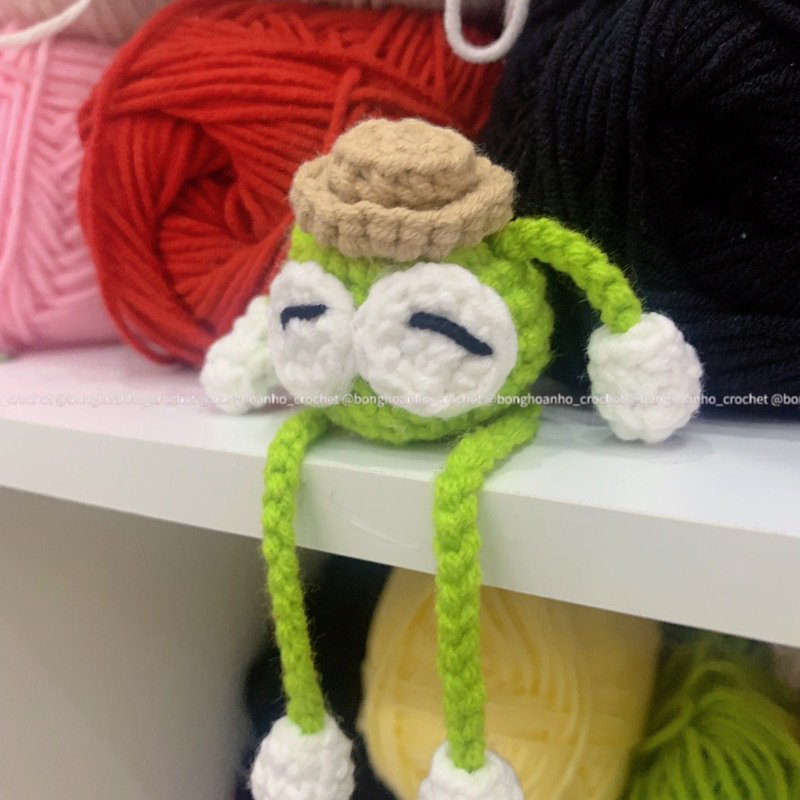 Móc chìa khoá nhân vật hoạt hình bồ hóng làm bằng len dễ thương dùng trang trí, làm quà tặng